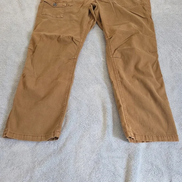 Anthropologie Pants Women's 36x27 (Tag 32) Beige Tan The Wanderer Cargo Pockets - Picture 3 of 14